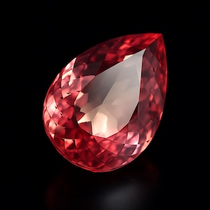 10 Ct Pear Cut Padparadscha Sapphire | AAA+ Flawless Orangish Pink Gem | Loose Natural Stone for Ring | Gift for Her | September Birthstone