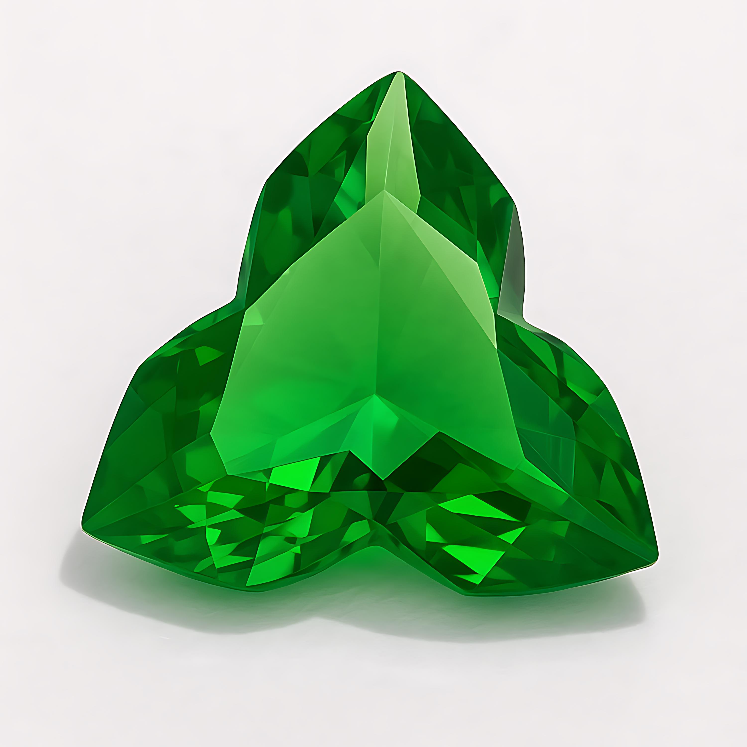 Pierre Tsavorite Verte Naturelle 9 Carats, Coupe Carrée, Qualité AA+ - Neuf