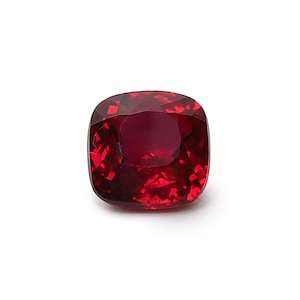 Rubis rouge du Mozambique AAA, taille de pierres précieuses en vrac, pierre de rubis en vrac de haute qualité en forme de coussin 12,2 x 12,2 mm fabrication de bijoux et bague 8 carats