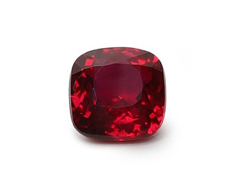 Red Ruby Mozambique AAA Loose Gemstone Cut, Loose Ruby  Stone High Quality Cushion Shape 12.2x12.2mm Jewelry Making & Ring 8 Carat