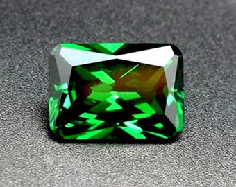 Émeraude verte naturelle de Colombie, taille émeraude de 2,75 carats, pierre précieuse en vrac AAA | Cadeaux fête des pères | Cadeau de fabrication de bijoux