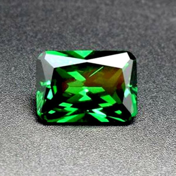 Natural Mined Colombia Green Emerald 2.75 Carat Emerald Cut AAA Loose Gemstone|  Fathers Day Gifts | Jewelry Making Gift