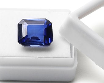 10.55 Carat AAA Blue Tanzanite Gemstone: Emerald Cut Loose Stone