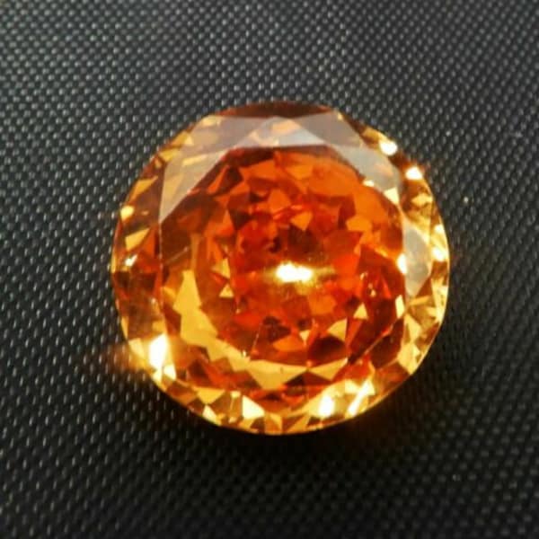 Natural Zircon Round brilliant cut Champagne, 26.7 Carat Copper, 100% Natural Zircon, jewellery making, supplies, Faceted Loose Gemstones