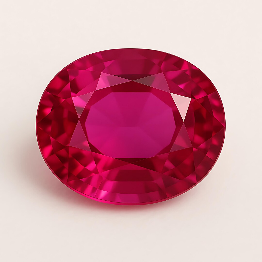 Saphir Rose De Ceylan - Pierre Ovale 28x22 Mm - Naturelle - Chauffée - Qualité CE