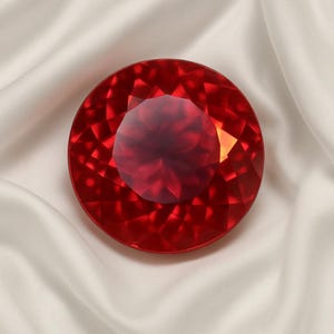 Red Ruby Mozambique AAA Loose Gemstone, Loose Ruby Stone High Quality Round Shape Cut , Jewelry Making Tool & Ring 12 Carat Gift For Her