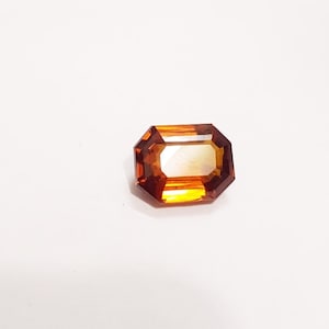 Premium 8 do 10 Ct Naturalny Gomed Hessonite Gemstone, Nieogrzewany Oktagon Shape Loose Stone do Tworzenia Biżuterii, Wysokiej Jakości Gomed Hessonite Gem
