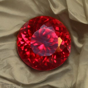 Red Ruby Mozambique AAA Loose Gemstone Cut, Loose Ruby Stone High Quality Round Shape Price Cut , Jewelry Making Tool & Ring 12 Carat