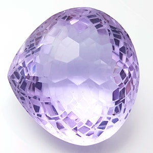 Natural Kunzite Loose Gemstone 43 CT, Lilac Kunzite Stone, Flawless Kunzite Pear Shape Stone, Pink Kunzite Gemstone, Gemstone Jewelry Making