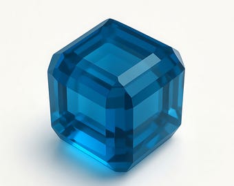 Extraordinary 120 Carat Premium Teal Sapphire Cube - Perfect Lab Created Gemstone for Jewelry or Valentine&#39;s Day Gift, Gift For Her