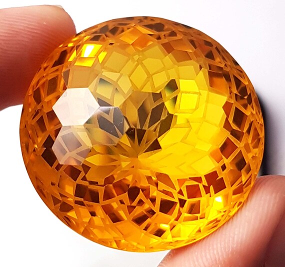 Pierre Précieuse Topaze Orange Dorée Naturelle - 5,65 Carats, Taille Ronde Excellente - Pour Création De Bijoux (Pakistan/Brésil)