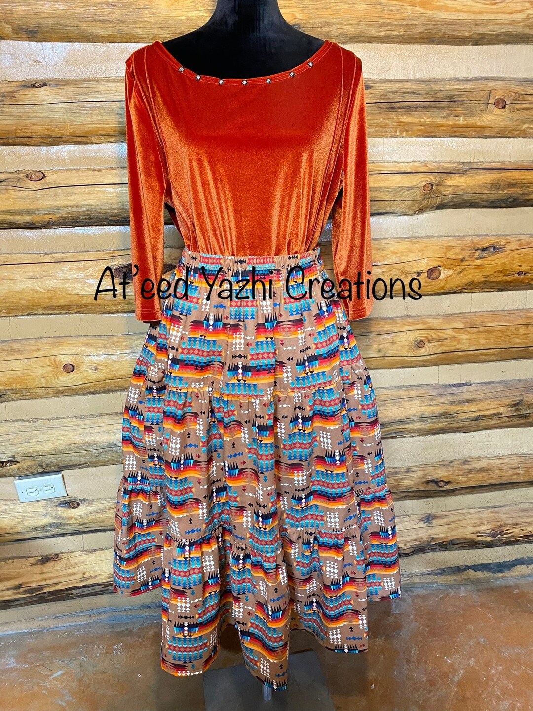 Native American Ribbon Skirt Etsy