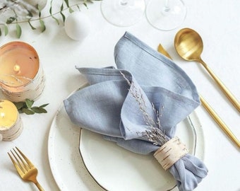 Paquete de 200 – Juego de servilletas de cena para todos los días, color azul polvoriento oscuro, servilleta de mesa de boda 100% algodón, servilletas de tela reutilizables para cocina sin residuos.