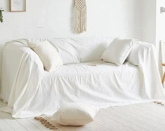 HOUSSE DE CANAPÉ, très grande housse de canapé, housse de canapé en coton dans toutes les tailles disponibles, jeté de housse de canapé, parure de lit, housse de canapé,