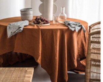 INTERESTPRINT Home Decoration Happy Halloween Orange Pumpkin Cotton Linen Tablecloth Sets 60 X 120 Inches Desk Sofa Table Cloth Cover for Party Decor 