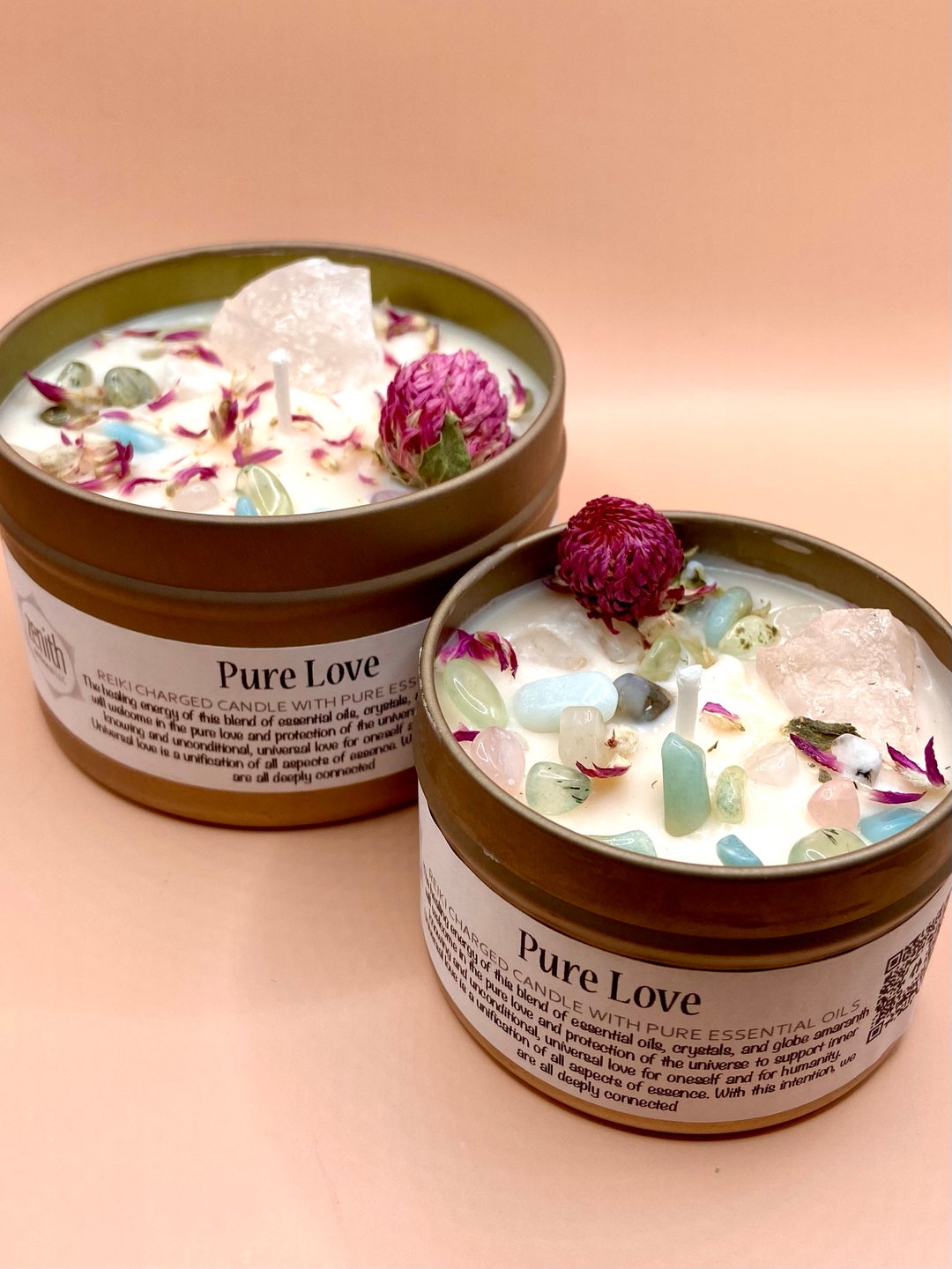 Pure Love Reiki Charged Healing Energy Ritual Candle Soy Aromatherapy ...