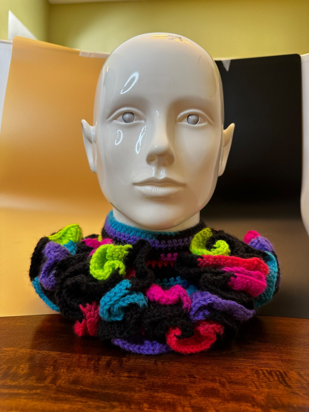 Clown Ruff, Ruffle, Necky Collar, Crochet - Etsy