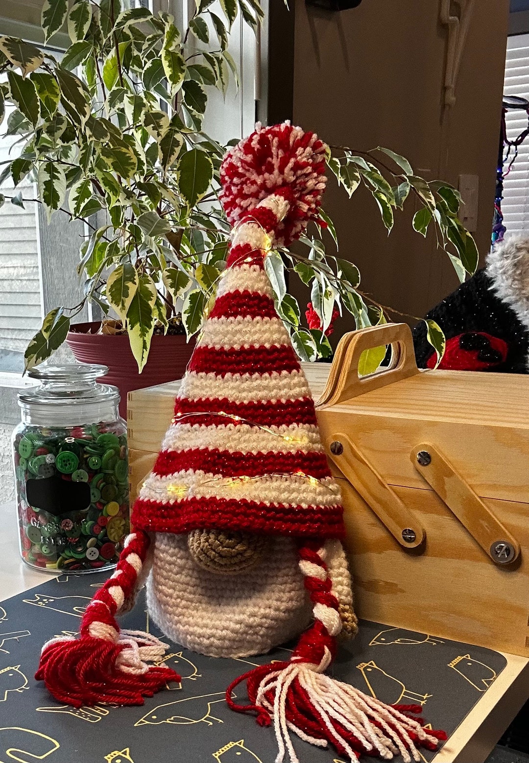 Holiday Gnome Tree Topper Etsy