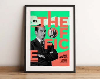 The Office Poster Print, retro modern, vintage inspired, Art Print, TV series print, midcentury modern, tv show, the Office America print