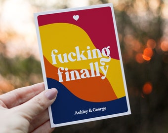 Personalized Wedding Card | Funny Postponed Celebration