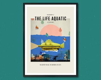 The Life Aquatic with Steve Zissou Art Print, Wes Anderson Movie Poster