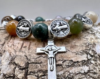 Hematite rosary bracelet hot sale