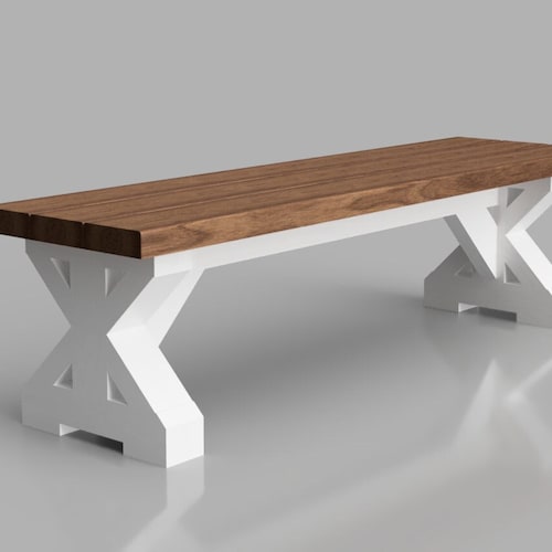 Farmhouse Bench DIY Instruction Plans Etsy