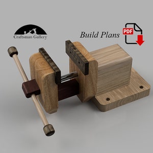 DIY Wooden Vise plan (easy to build and very useful shop tool) woodworking plan