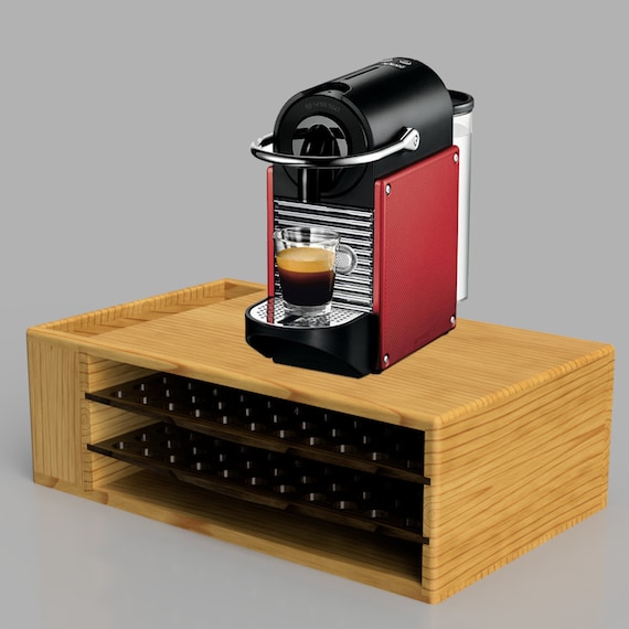 Wooden Espresso Machine Stand Plan for Capsules . DIY Woodworking Plan. -   Israel