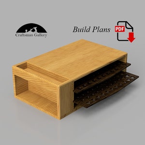 Houten espressomachinestandaard voor capsules. DIY-houtbewerkingsplan.