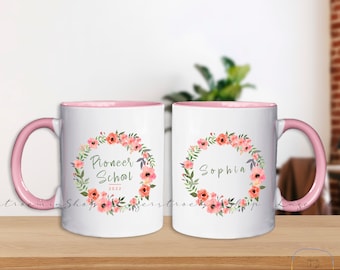 Personalized Pioneer School 2022 Flower 11oz 15oz -  Coffee Mug Best Life Ever - Gift For Sister Friend Wife Mother - JW Gifts