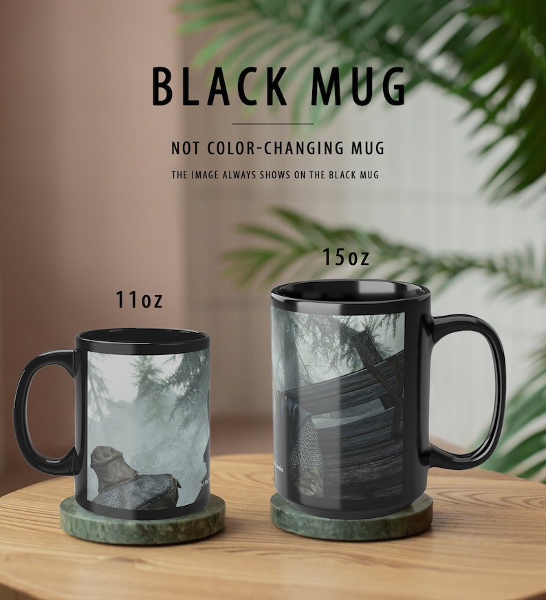 Hey You're Finally Awake Heat Color-Changing Mug & Ceramic Mug 11oz 15oz, Skyrim Coffee Mug, Elder Scrolls Mug, Skyrim Magic Mug image 8