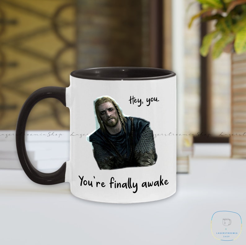 Hey You're Finally Awake Heat Color-changing Mug 11oz - Etsy