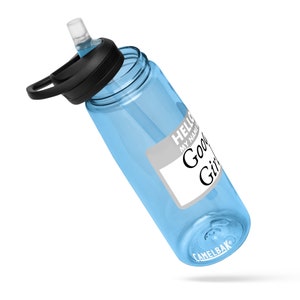 Hello My Name Is Good Girl Sports water bottle