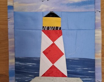 Wall organizer, hanging storage unit, wall art with function, sea, beach, ship, lighthouse, seagull, hanging storage unit, door organizer