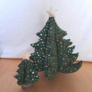 3D Christmas tree made of fabric 30 or 14 cm high, reusable Christmas tree, Christmas tree, Christmas tree, decoration in fabric