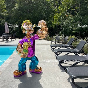 6 Feet tall! Life Size Popeye Wynn Resort Pop Art Statue Sculpture Candy Chrome!