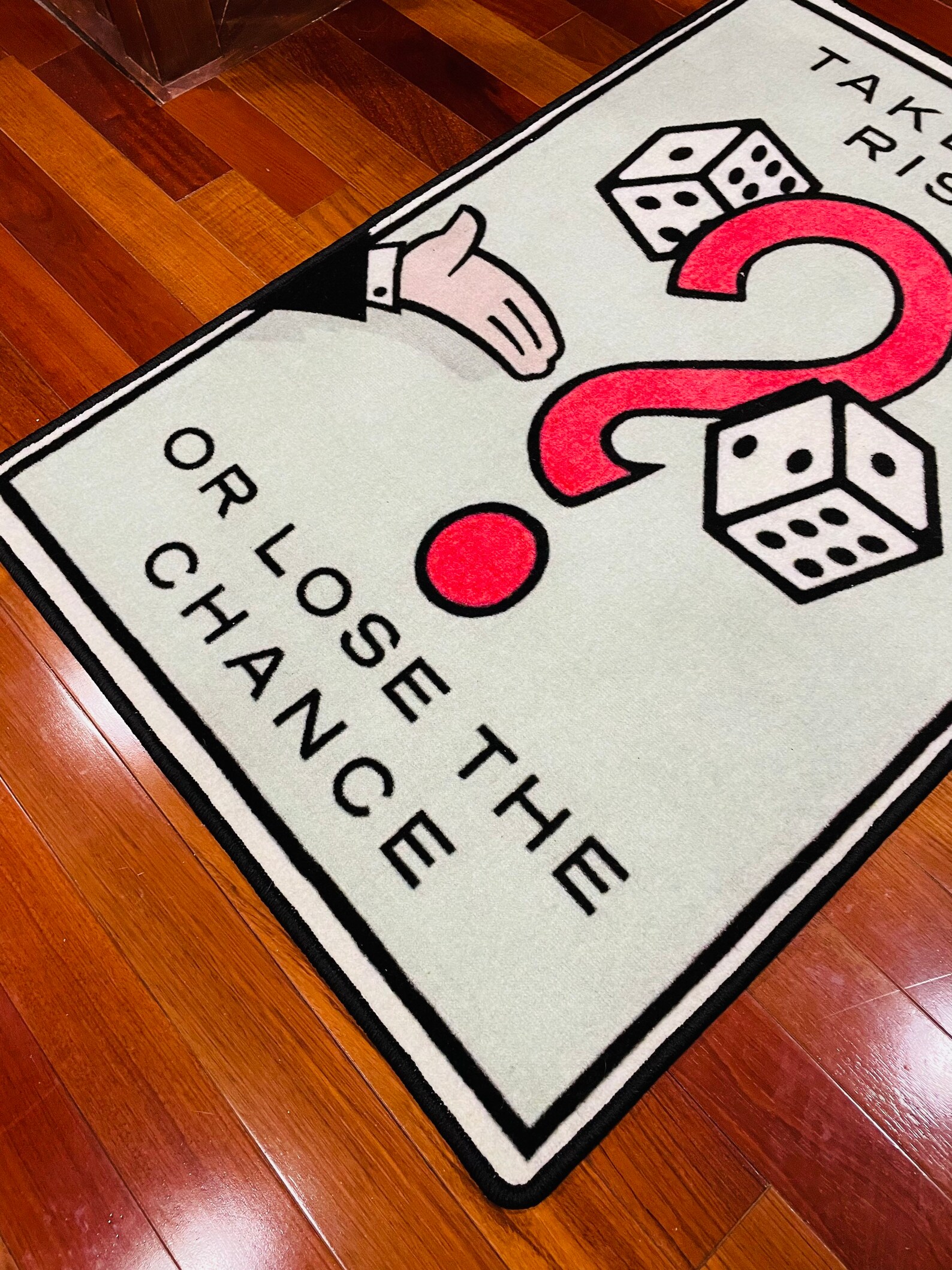 Pop Risk Custom Monopoly Man Take the Risk Success Motivational Pop Art Rug - Etsy