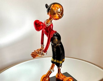 Custom 15” Candy Chrome Olive Oyl Popeye The Sailor Man Wynn Statue Sculpture Pop Art!!