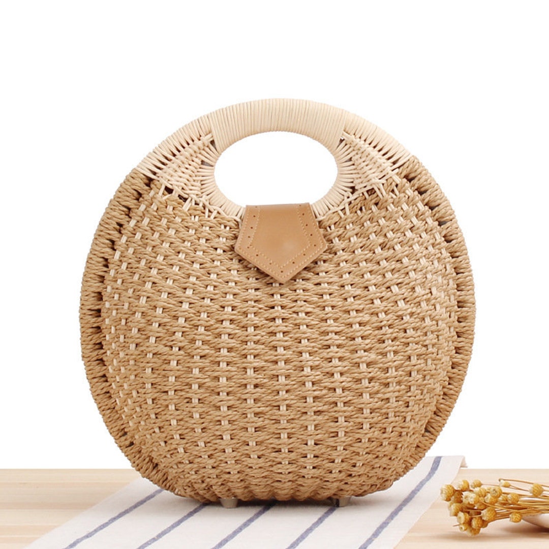 Straw Handbag for Women Stylish Cute Woven Bag Straw Purse - Etsy