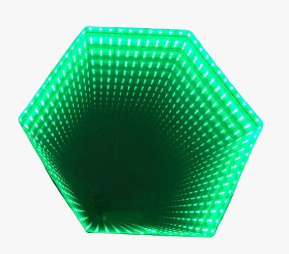 Hexagonal Infinity Mirror Wall Decor LED Infinity Mirror With Etsy