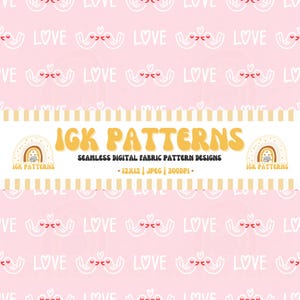 Papier mural numérique Love Birds Saint-Valentin, motif imprimé rose sans couture sur tissu, papier de scrapbooking oiseau romantique, papeterie fête Saint-Valentin fille