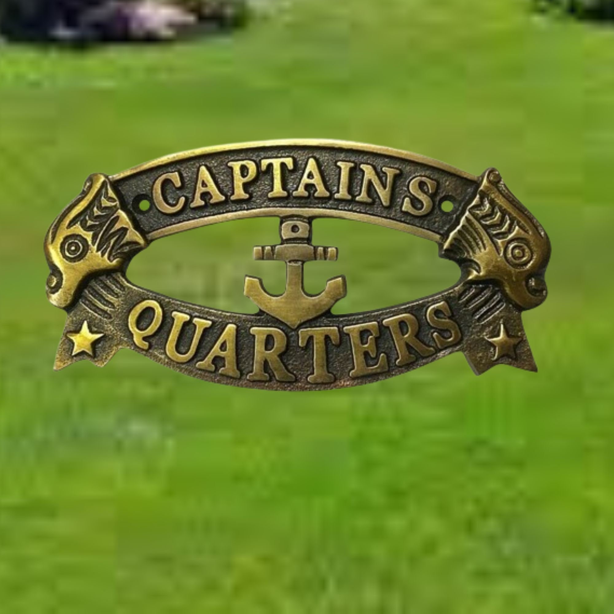 Vintage Nautical Captains Quarters Sign Antique Wall Décor for Ship or ...