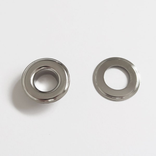 20mm High Quality Silver Metal Eyelets | 5 pieces