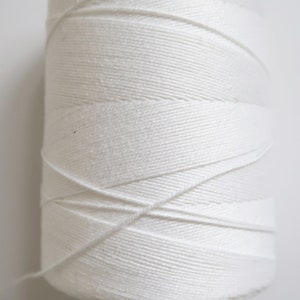 1mm High Quality White Mercerised Cotton String