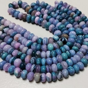 Opal Rondelle Gemstone Beads: 9mm Candy Opal, 16 Inch Strand