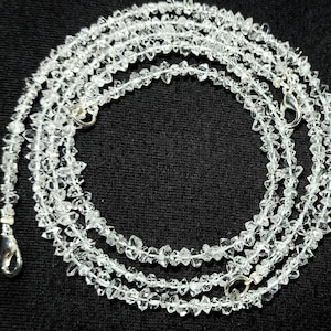 AAA klare Herkimer Diamant Quarz Perlen: 3 x 5 bis 4 x 7 mm, 16-Zoll-Strang