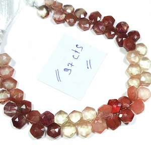 NATURAL, andesine labradorite faceted hexagon shape,andesine faceted beads,8.5 to 9 mm,8 inch strand,andesine faceted fancy shape,fot her