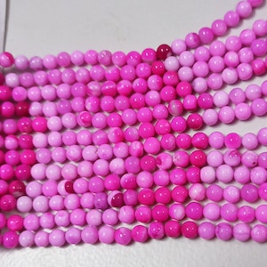 Pink Opal Round Rondelle Beads, 6.5mm, 16 Inch Strand