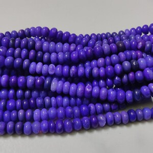Lila Opal Rondell Perlen: Glatter Edelsteinstrang, 8.5 mm (16 inch)